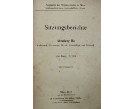 Schrödinger,E.: Wahrscheinlichkeitstheoretische Studien, betreffend Schweidler'sche Schwankungen, besonders die Theorie der M