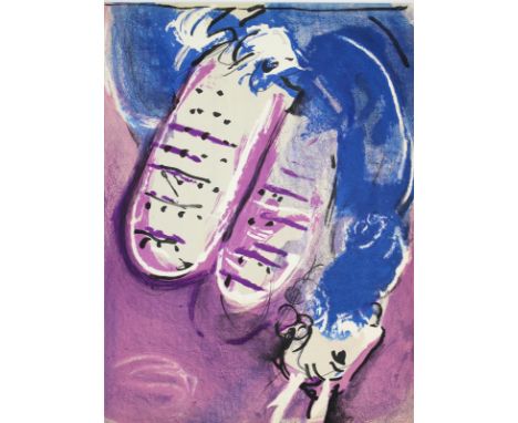 Chagall, Marc: (1887 Peskowatik bei Witebsk - Saint-Paul-de-Vence 1985), 6 Bl. Farblithographien aus Bibel I, Verve 33-43, 19