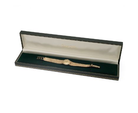 Tissot, a lady's 9ct gold mechanical movement bracelet watch, 15 grams gross excluding the movement, cased.