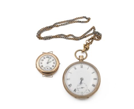 Art Deco JW Benson &amp; Longines lady's 9ct gold wristwatch, c1930's, 16 jewels, manual wind, 31mm case, cream dial with gol