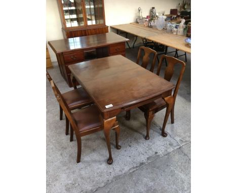  Sale Item:    DINING TABLE &amp; 4 CHAIRS (AF)   Vat Status:   No Vat   Buyers Premium:  This lot is subject to a Buyers Pre