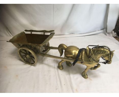  Sale Item:    BRASS HORSE &amp; CART   Vat Status:   No Vat   Buyers Premium:  This lot is subject to a Buyers Premium of 15