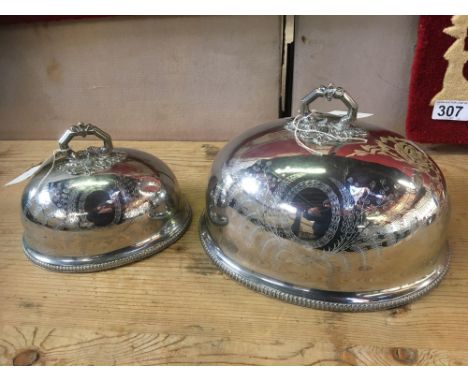  Sale Item:    2 PLATED DISH COVERS   Vat Status:   No Vat   Buyers Premium:  This lot is subject to a Buyers Premium of 15% 