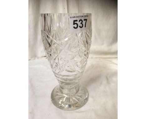  Sale Item:    CRYSTAL VASE (AF)   Vat Status:   No Vat   Buyers Premium:  This lot is subject to a Buyers Premium of 15% + V