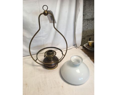  Sale Item:    BRASS HANGING LAMP (AF)   Vat Status:   No Vat   Buyers Premium:  This lot is subject to a Buyers Premium of 1