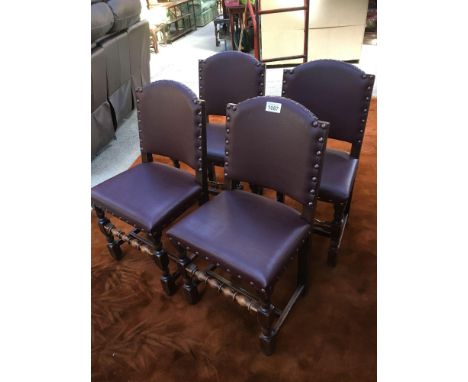  Sale Item:    4 OAK DINING CHAIRS   Vat Status:   No Vat   Buyers Premium:  This lot is subject to a Buyers Premium of 15% +