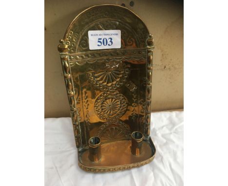  Sale Item:    BRASS WALL CANDLE (AF)   Vat Status:   No Vat   Buyers Premium:  This lot is subject to a Buyers Premium of 15