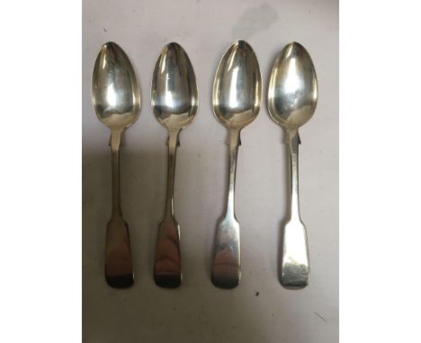 Sale Item:    4 GLASGOW SILVER SPOONS 1854   Vat Status:   No Vat   Buyers Premium:  This lot is subject to a Buyers Premium