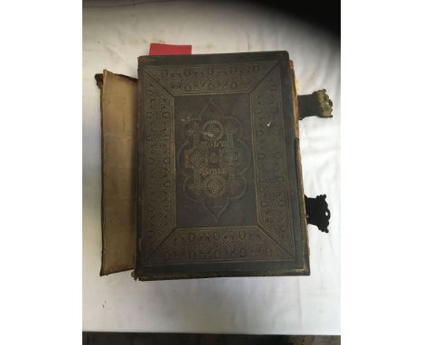  Sale Item:    1877 HOLY BIBLE (AF)   Vat Status:   No Vat   Buyers Premium:  This lot is subject to a Buyers Premium of 15% 