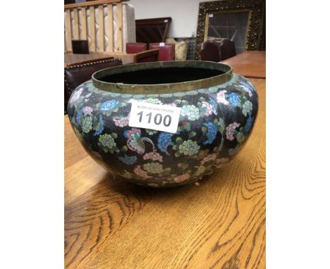  Sale Item:    2 PCE CLOISSONIE WARE &amp; METAL ORIENTAL BOWL (AF)  Vat Status:   No Vat   Buyers Premium:  This lot is subj