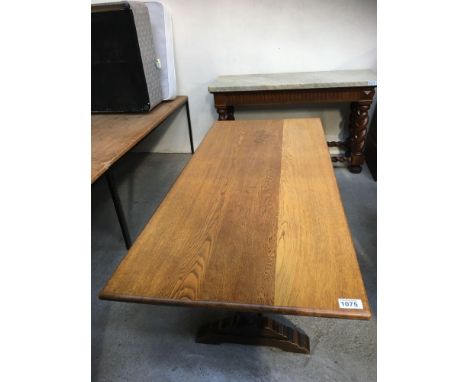  Sale Item:    OAK REFECTORY TABLE   Vat Status:   No Vat   Buyers Premium:  This lot is subject to a Buyers Premium of 15% +