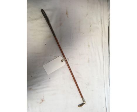  Sale Item:    SMALL SILVER RIMMED RIDING CROP   Vat Status:   No Vat   Buyers Premium:  This lot is subject to a Buyers Prem