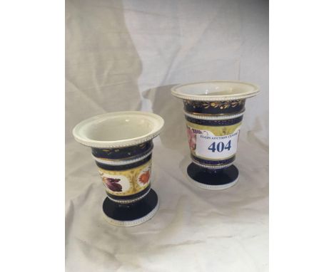 Sale Item:    2 CONTINENTAL VASES   Vat Status:   No Vat   Buyers Premium:  This lot is subject to a Buyers Premium of 15% +