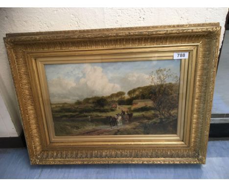  Sale Item:    LARGE W C PAINTING HORSE &amp; CART (FRAME AF)  Vat Status:   No Vat   Buyers Premium:  This lot is subject to