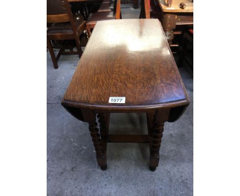  Sale Item:    OAK DROP LEAF TABLE   Vat Status:   No Vat   Buyers Premium:  This lot is subject to a Buyers Premium of 15% +