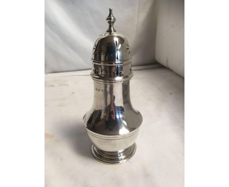  Sale Item:    SILVER SUGAR SIFTER   Vat Status:   No Vat   Buyers Premium:  This lot is subject to a Buyers Premium of 15% +