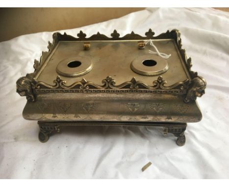  Sale Item:    PLATED INK STAND (AF)   Vat Status:   No Vat   Buyers Premium:  This lot is subject to a Buyers Premium of 15%