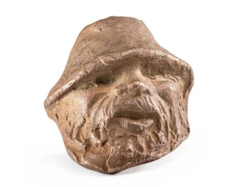 Barlach, Ernst (Wedel, Rostock 1870-1938) Kopf des vergnügten Einbeins   1934 Bronze mit goldbrauner Patina. H. 10,5 cm. Spät