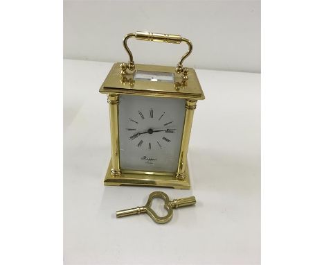 Rapport London brass carriage clock 