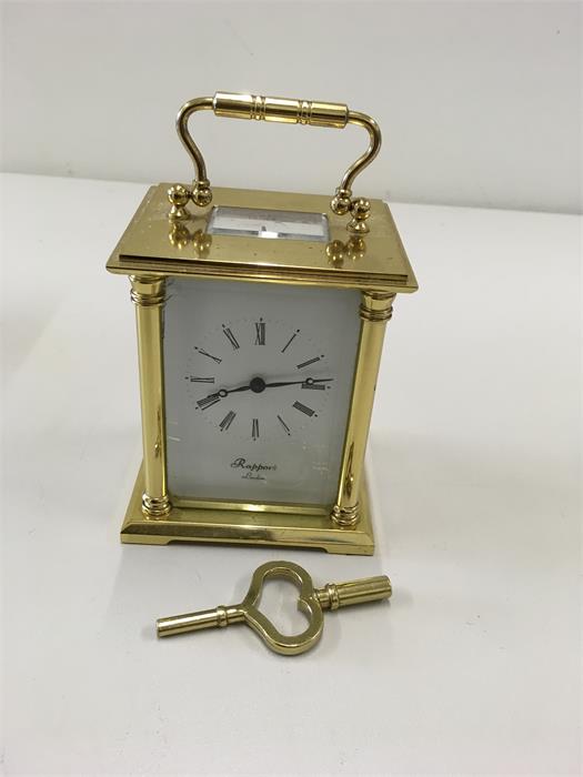 Rapport London brass carriage clock