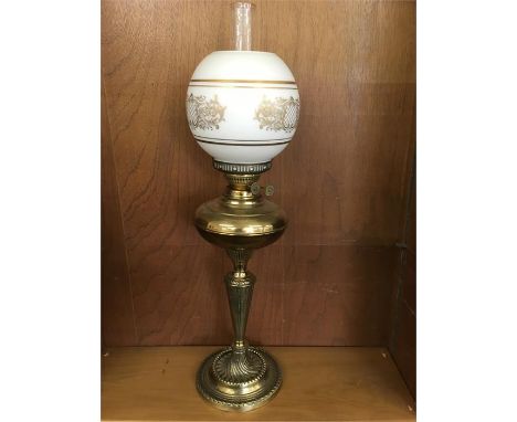 Antique duplex oil lamp 