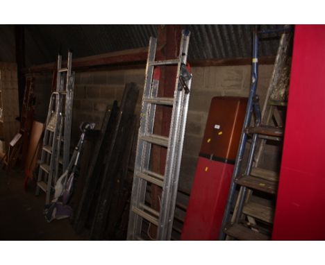 An aluminium step ladder