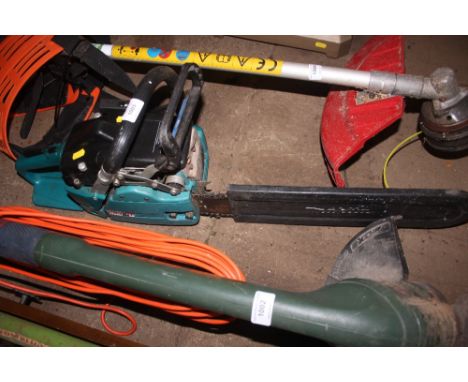 A Makita petrol chainsaw  