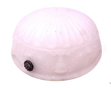 An Art Deco opaque glass light shade.