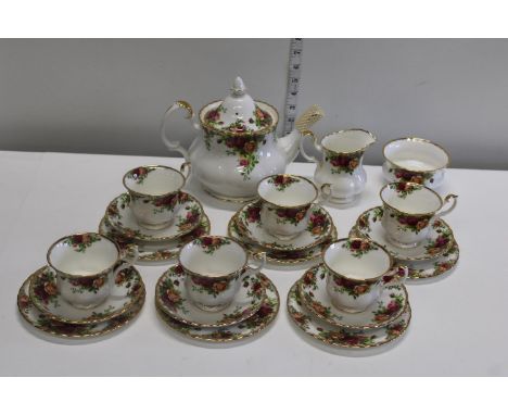A twenty one piece Royal Albert OCR tea service 