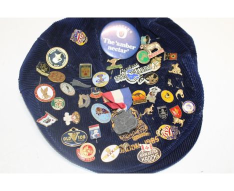 A selection of vintage enamel badges 