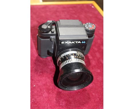 A Exakta 66 camera body with a Carl Zeiss Jena Flektogon 4/50 7308278 lens