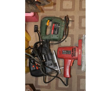 A selection of electric power tools 