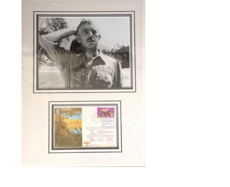 Alec Guinness genuine authentic signed autograph display. High quality professionally mounted 17x13 inch overall sized displa