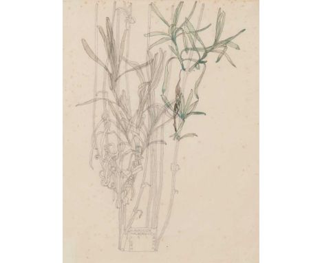 CHARLES RENNIE MACKINTOSH (1868-1928) 'LAVANDER, WALBERSWICK', 1915  pencil and watercolour, inscribed, dated and signed with