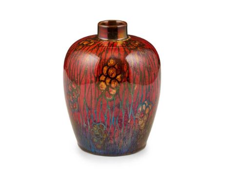 GLADYS ROGERS FOR PILKINGTON'S TILE & POTTERY CO. ROYAL LANCASTRIAN VASE, CIRCA 1920 lustre-glazed earthenware, impressed fac