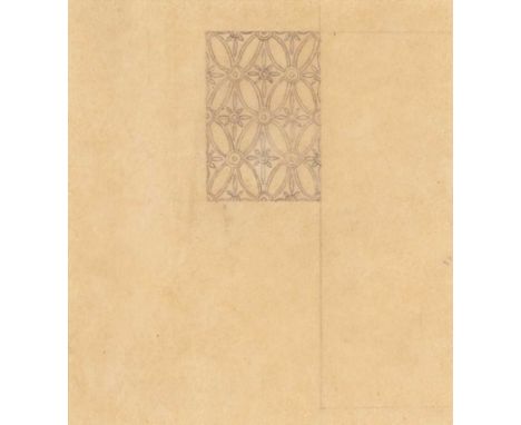 CHARLES RENNIE MACKINTOSH (1868-1928) PATTERN DESIGN  pencil on tracing paper, later framed   Dimensions:sheet size 15.1cm x 