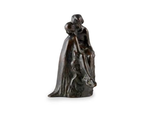 JEANNE JOZON (1868-1946) SISTERS bronze, signed in the bronze J. JOZONDimensions:15.5cm high