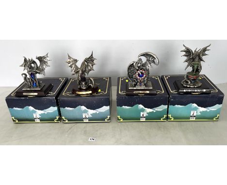 4 boxed Myth &amp; Magic figures - The Sands of Time, Amethustos, Decimus and The Elixir of Life