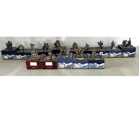 15 boxed Myth &amp; Magic figures - Lord of Wizards, Supreme Dragon egg, The Sentinel, The Magical World, The Dragon Warrior,