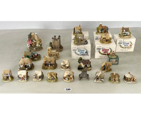5 boxed Collectors Club cottages - Out To Sea, Alfresco Afternoons, An Apple A Day, Parsley Cottage, The Hop Pickers, and 18 