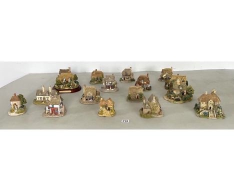 17 unboxed Lilliput Lane cottages - Summer Impressions, The China Shop, Devon Leigh, Jones the Butcher, The Enchanted Garden 