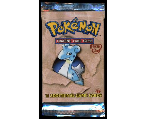 SGB report:&nbsp;This lot features a 1st Edition Fossil Booster Pack with the elegant Lapras artwork, released in 1999 as the