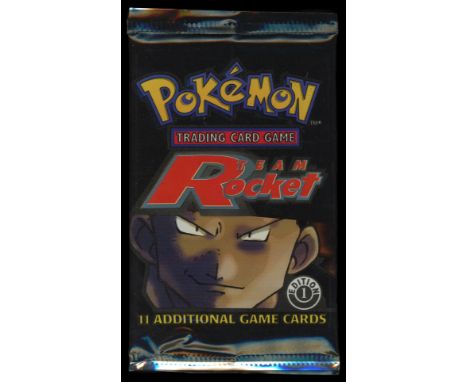 SGB report:&nbsp;This sealed 1st Edition booster pack features the striking Giovanni artwork and weighs approximately 20.94g,