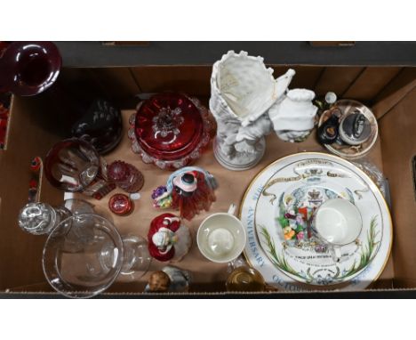 KPM bisque figure, to/w Royal Worcester figure 'The Parakeet', two Royal Doulton figures Rosemary HN2091 and Valerie HN 2107,