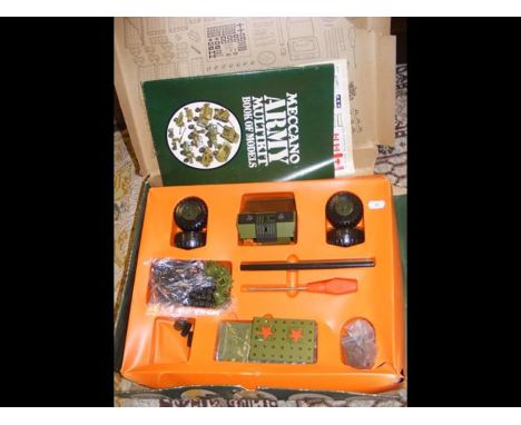 A vintage Meccano army multi-kit in box