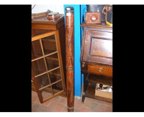 A 118cm long wooden didgeridoo 