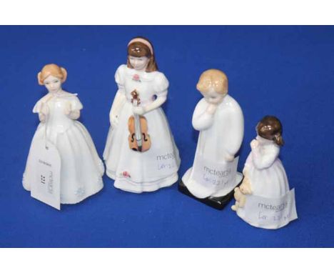 FOUR ROYAL DOULTON FIGURES 
comprising Catherine, First Performance, Darling and Daddy's Girl