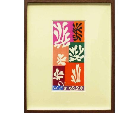 HENRI MATISSE 'Fleurs de Neige', original lithograph from the 1954 edition after Matisse's cut outs, printed by Mourlot, 35cm