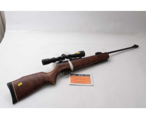 Gamo .22 Calibre air rifle with SMK Scope, instruction manual and pellets Condition report: Scope is in good order, and clear