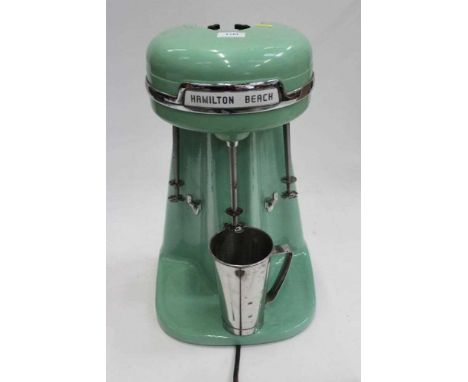 Hamilton Beach 1950's Green enamel cafe milkshake blender